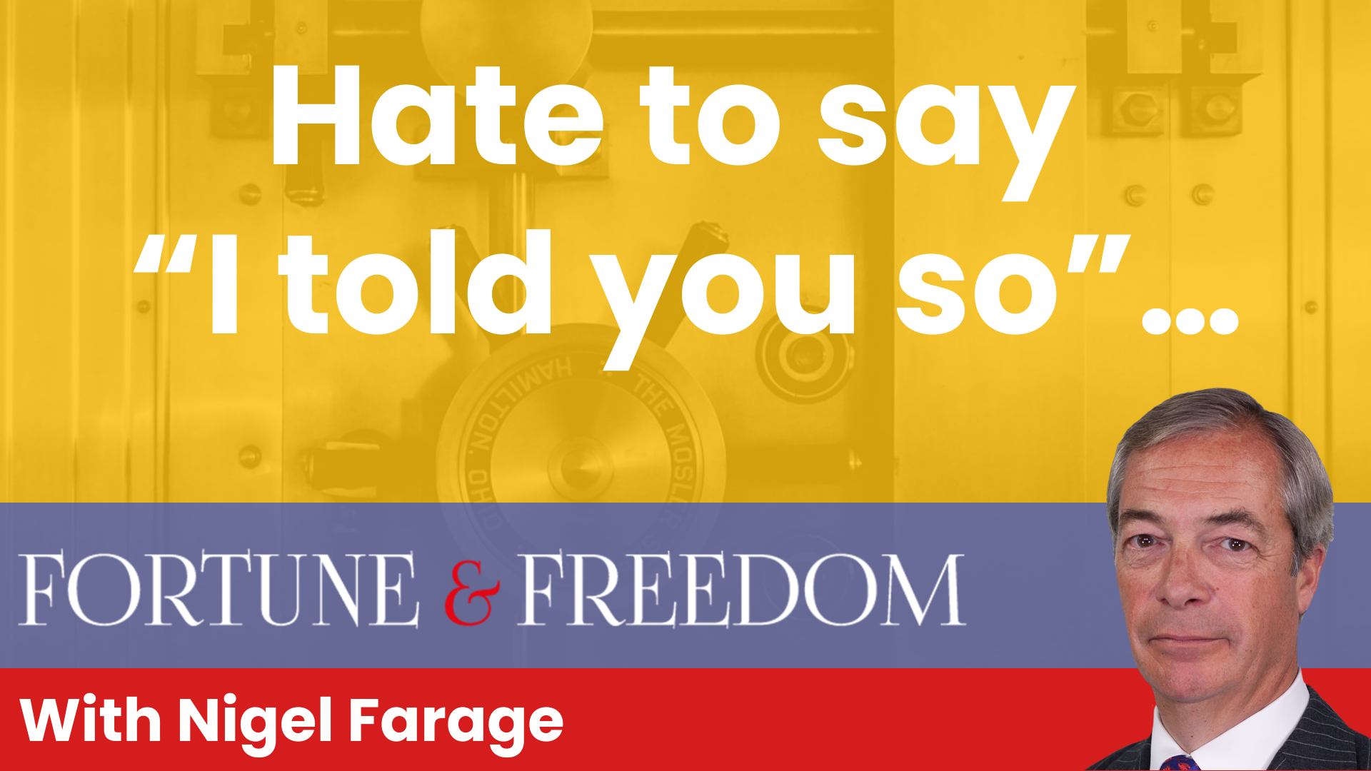 Nigel Farage: the commodity supercycle has only just begun