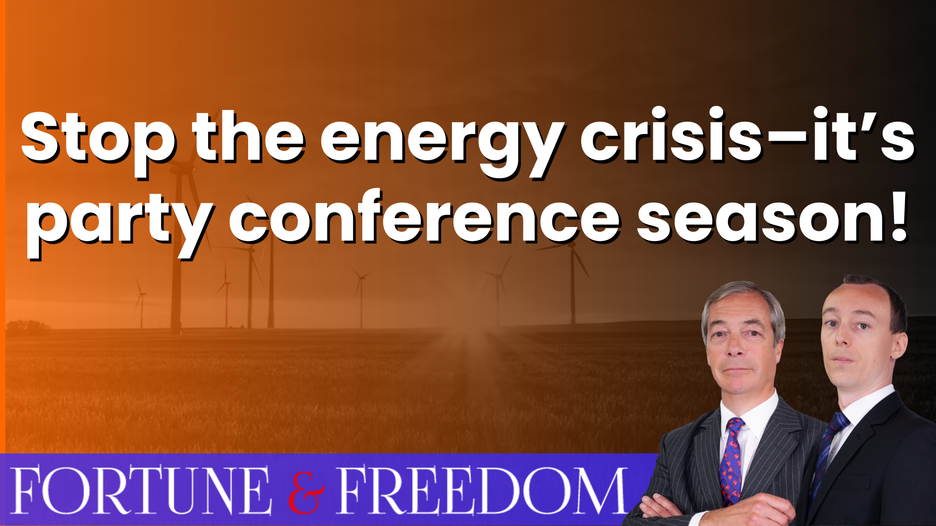 Stop the energy crisis – it’s party conference season!
