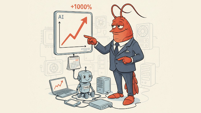 Can a lobster pump AI stocks another 1,000%?